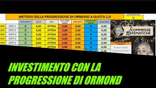 Scommesse sportive con la progressione di Ormond [upl. by Ximenez17]