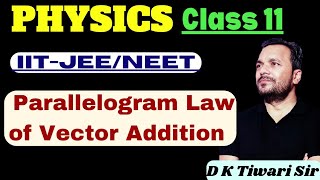 Parallelogram law of Vector Addition  Vector Analysis  Class 11NEETIITJEE  dktiwarisir [upl. by Barthold83]