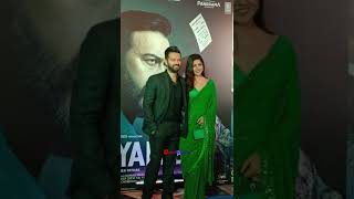 Ishita Dutta and Vatsal Sheth set couple goals with their lovely chemistry At Drishyam 2 Premier [upl. by Yarezed]