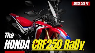 The Honda CRF250 Rally  MOTOCAR TV [upl. by Leahcimnaj]