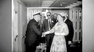 1959 Proefvaart SS Rotterdam met Koningin Juliana [upl. by Salena514]