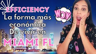 Como vivir en MIAMI FL barato EFFICIENCY [upl. by Tikna30]