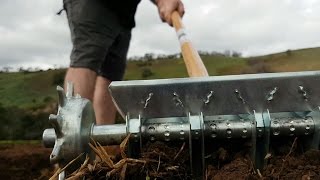 Testing Out the FourRow Pinpoint Seeder from Johnnys Seeds with Farmer Govey [upl. by Yblok452]