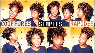 Top 5 coiffures simples en moins de 5 Minutes  TUTO  NATURAL NEEKAVEE [upl. by Neliak287]