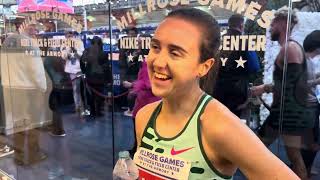 Laura Muir After Winning Millrose 2 Mile Knew Eisa Would Be DQ’d [upl. by Mylo]