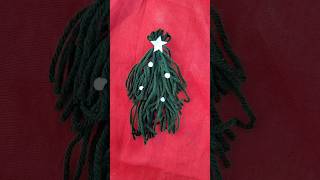 DIY Mini Christmas Tree DIYChristmasTree HandmadeCrafts YarnArt craftyideas [upl. by Ranie]