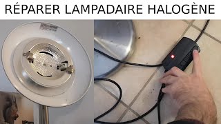 🔧💡Comment réparer lampadaire halogène ampoule sallume plus mais led rouge si [upl. by Nitsruk]