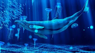 Whale Sounds Deep Underwater amp Ocean Piano Relaxation Sleep Music [upl. by Savil308]