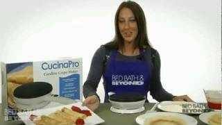 Cucina Pro Cordless Crepe Maker at Bed Bath amp Beyond [upl. by Caleb]