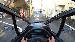 トヨタ iROAD 市街地試乗｜TOYOTA iROAD POV Tokyo Drive [upl. by Aihsemak]