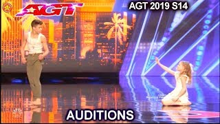 Izzy and Easton Contemporary Dance Duo AWESOME  Americas Got Talent 2019 Audition [upl. by Emlynn]