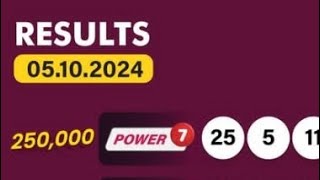 uwinn lottery result 5102024 Saturday night October POWER 7 GRAND 6 MAX 3 4 YOU SPIN 5 [upl. by Aracaj421]