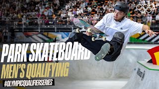 Park Skateboarding Mens Qualifying Highlights  OlympicQualifierSeries [upl. by Ttocserp]