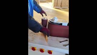 Curve wood polishing process Good tools and machinery make work easy [upl. by Shae]