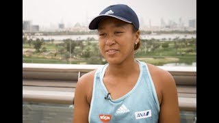 Naomi Osaka PreTournament Interview  2019 Dubai  大坂なおみ [upl. by Mila]