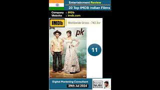 20 Top Indian Movies Worldwide on IMDB imdb indianfilms [upl. by Barnaby]