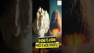 Atomic bomb vs Hydrogen bomb  which one is more powerful  science physics hydrogenbomb [upl. by Aztiray]