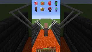 Lava River vs Mob Skills meme minecraft shorts [upl. by Gaulin]