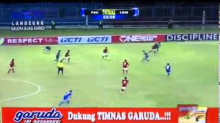 FULL MATCH AFC U19 Qualifier Indonesia vs Philipine 20 10Oct 2013 [upl. by Lerej]