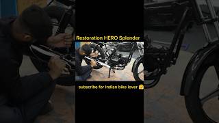 Hero Splendor Restoration From Old to Gold [upl. by Pascasia]