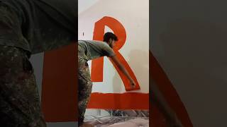 wall painting room wall paint by colour code 8045 shorts painting walldesign workout [upl. by Silra]