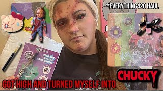 I got High and turned myself into chucky  Everything420 haul 🍃 Kaitlynn Perry [upl. by Oicam562]