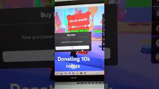 Most Realistic FAKE Donation In Roblox roblox fakedonationdonate music cute kawaii [upl. by Dlared489]