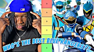 THE BEST POWER RANGERS BLUE RANGER TIER LIST [upl. by Attenrev]