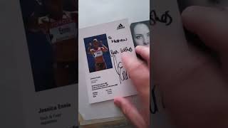 Autograph of Olympic hero jessica ennis [upl. by Gundry]