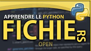 APPRENDRE LE PYTHON 10  LES FICHIERS [upl. by Nhepets545]