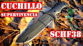 Schrade SCHF38  Cuchillo De Supervivencia  El Tanque De Los Cuchillos [upl. by Nicolella]