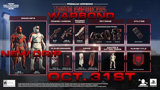 NEW TRUTH ENFORCERS WARBOND DROPS OCT 31ST  Helldivers 2 [upl. by Jammie]