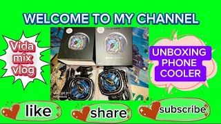 Unboxing Phone Cooler ytsubscribers unboxing phone cooler yttrending fyp vidaverecio2668 [upl. by Avle]