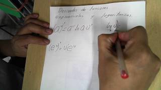 derivadas exponenciales y logarítmicas [upl. by Mcmahon355]