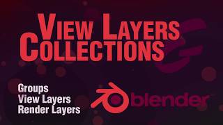 Blender 28 Beginner Tutorial  Collections View Layers and render layers [upl. by Ahsilahk768]