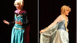 Elsa Frozen Dress Transformation [upl. by Oberon]