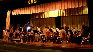 Award Winning Kress High School Band Playing Bob Grices Avenger [upl. by Elleirad355]