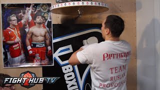 Matthysse vs Provodnikov Full Video Watch Ruslan Provodniov on the speed bag [upl. by Nybbor]