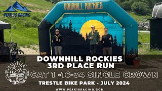 2024 Downhill Rockies  Trestle 3rd Place 1624 Single Crown POV [upl. by Thais]