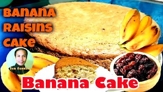 BANANA RAISINS CAKE  DELICIOUS TASTY amp HEALTHY [upl. by Nimocks]