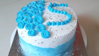 Blue Blackcurrant Vanilla Cake  Cake  Cake Recipe  Easy Cake At Home  Blue cake recipe [upl. by Aliet]