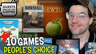 10 Board Games Being Played NOW  quotPeoples Choicequot Board Game Picks [upl. by Elihu838]