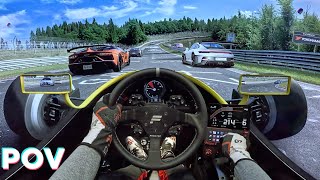 The CRAZIEST Ride in AC Nordschleife Tourist  Fanatec CS DD [upl. by Dralliw505]