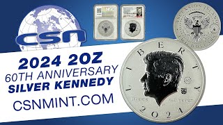 60th Anniversary 2oz Silver Kennedy [upl. by Harimas268]