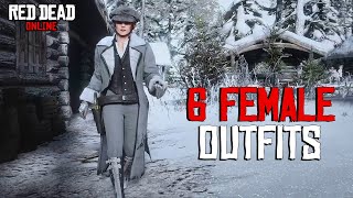 6 Red Dead Online Outfits Female [upl. by Dario]