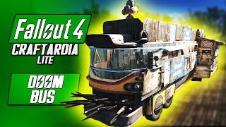 DOOM BUS  Fallout 4 Custom Bus Build  Fallout 4 Craftardia Lite [upl. by Goddart]