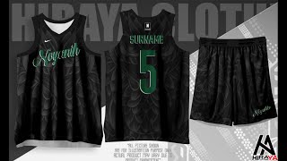 BASKETBALL JERSEY PATTERN AND MOCK UP HINAYON TEAM  PADAYON TV [upl. by Long680]