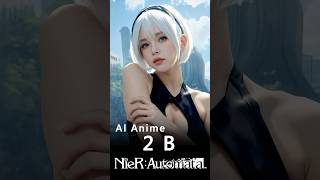 Runway AI Anima – 2B – NieRAutomata shorts [upl. by Rosanna]