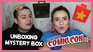 UNBOXING MYSTERY BOXES DE COMIC CON NYC 2018  STEVEN UNIVERSE Y GAME OF THRONES [upl. by Dilan659]