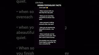 Stay quietHidden psychology factsmotivational quotesshortsfactslifelikesubscribe [upl. by Villiers]